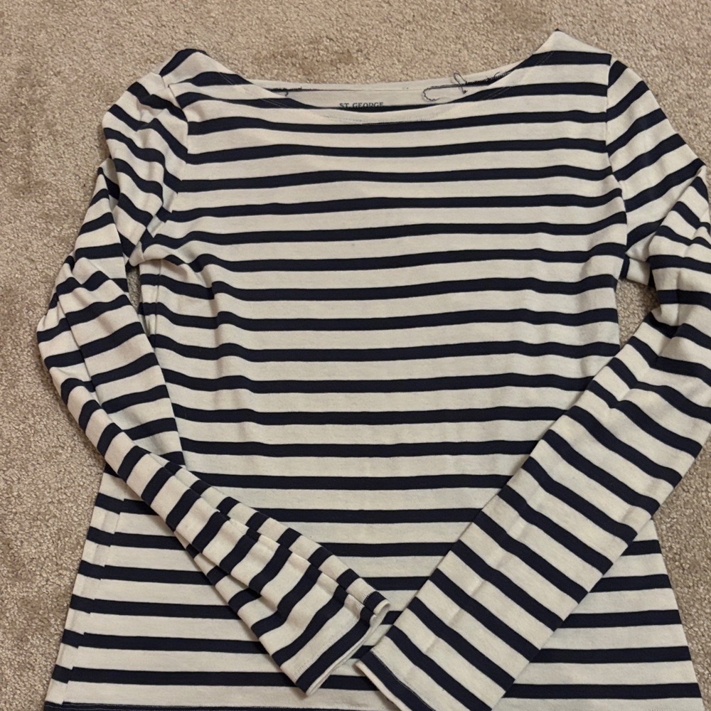 George Classic Striped Long Sleeve Tee